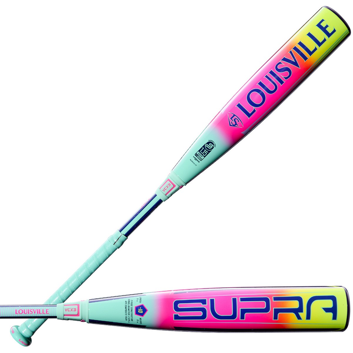 Louisville Slugger 2027 Supra -10 USSSA 2-Piece Composite Baseball Bat - Image 2