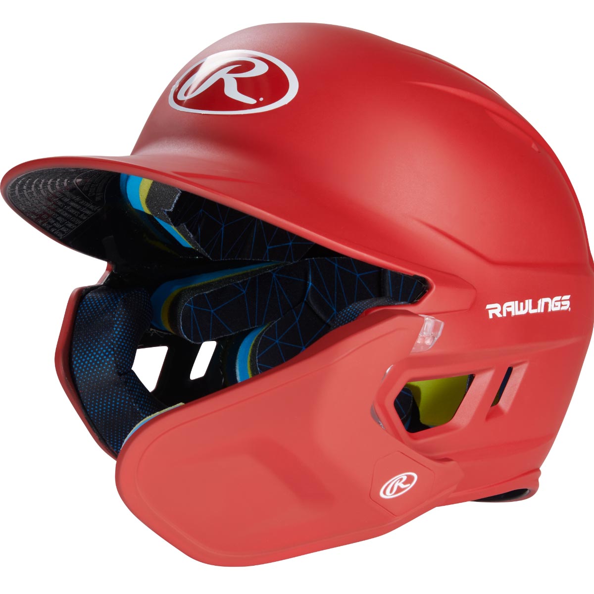 Rawlings Senior One Tone MACH Adjust Right Hand Batter Helmet with Adjustable Faceguard One - Image 4