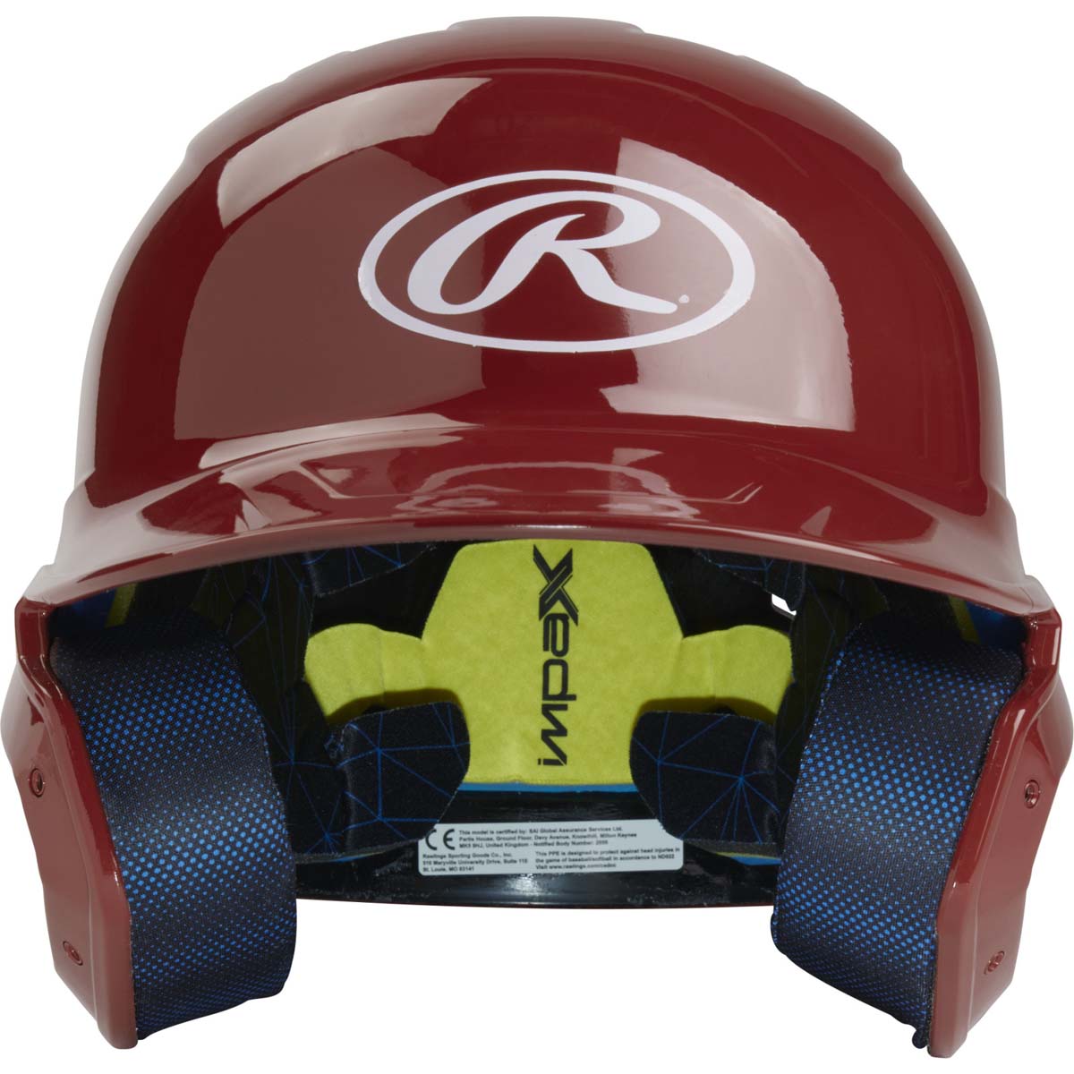 Rawlings MACH Senior Gloss Baseball Batting Helmet - Image 2